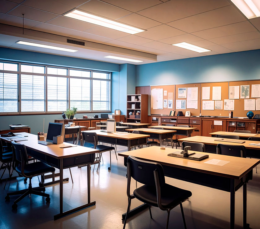 探偵学校の教室